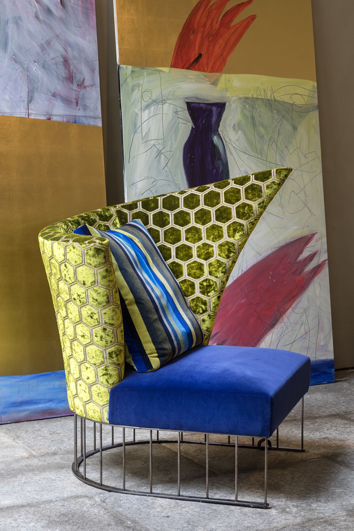 Тканевое кресло ERBA ITALIA VIRGOLA ARCH-00112877 - Вид №5