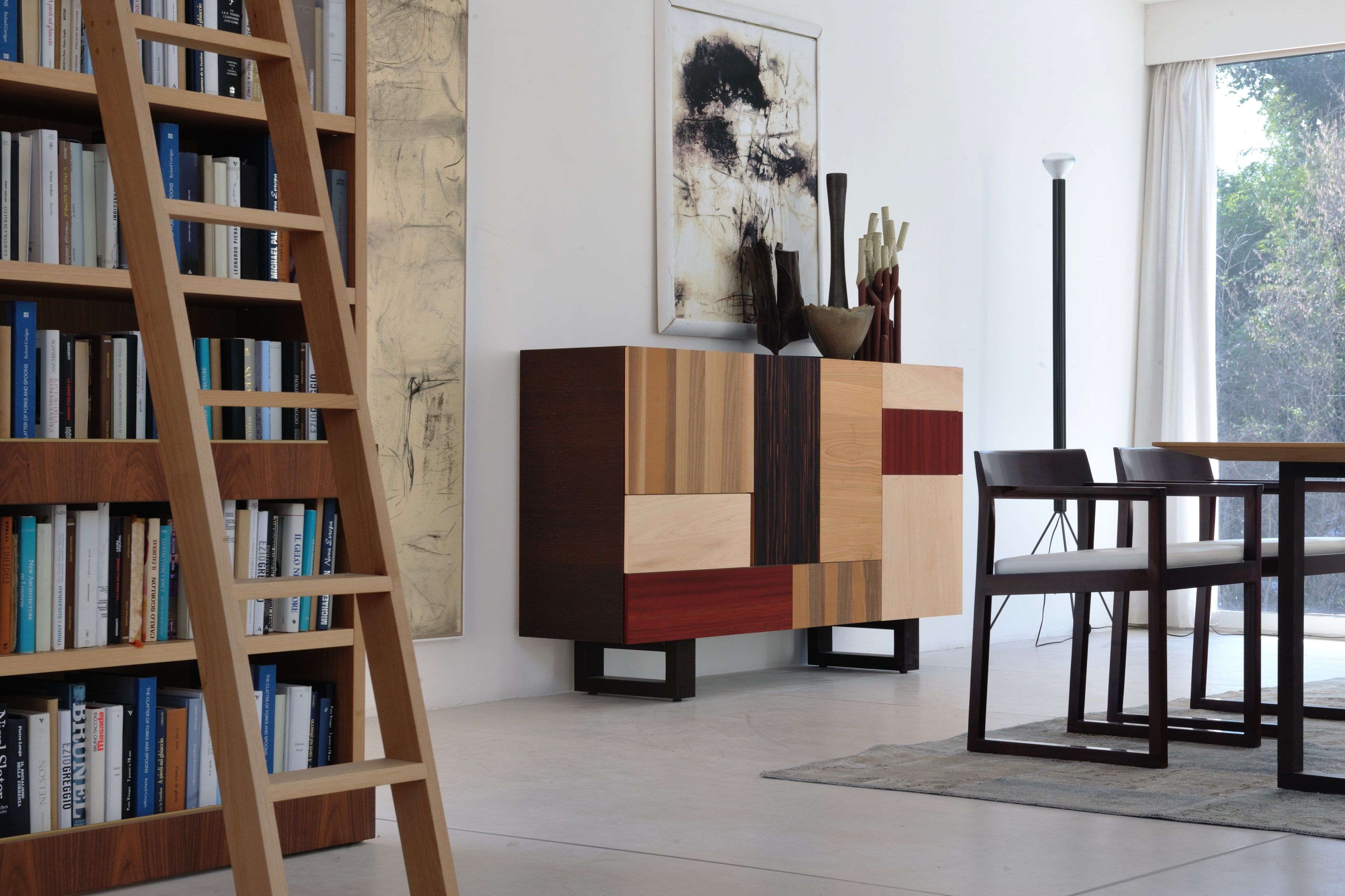 Шкаф из ясеня с распашными дверями Morelato Лоскутное шитье ARCH-00017009 - Вид №1