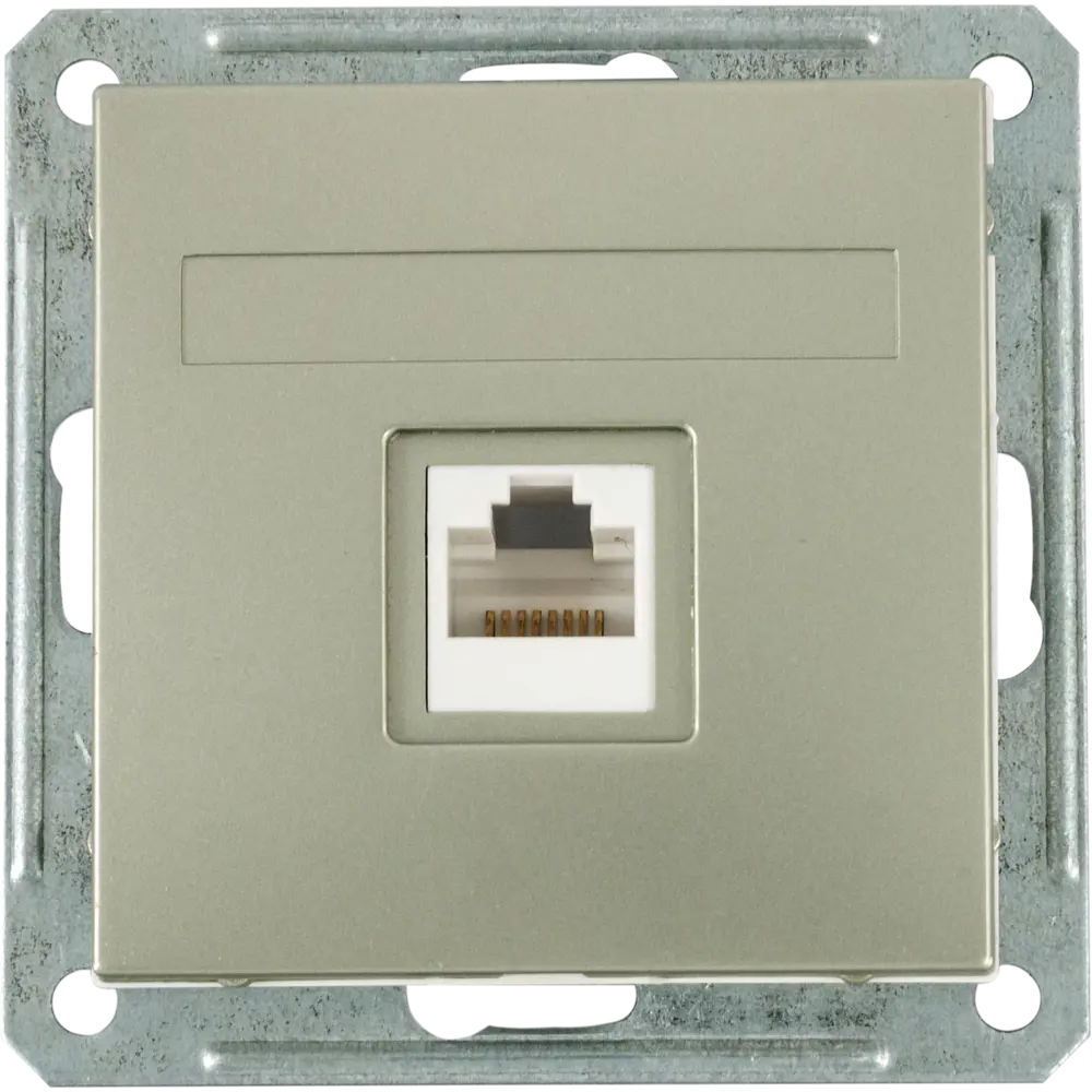 Розетка компьютерная Schneider Electric W59, цвет шампань STLM-2136667