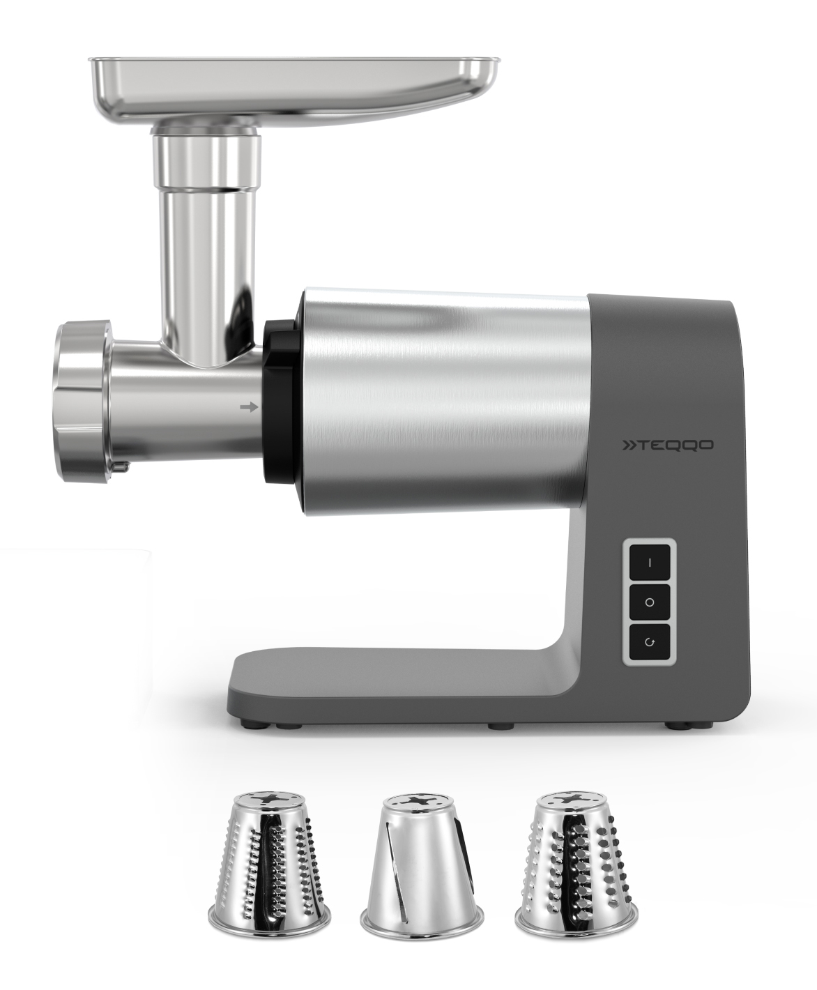 9176133 Мясорубка электрическая TEQQO Grindmaster Steel Plus серый STDN-0077910 - Вид №6