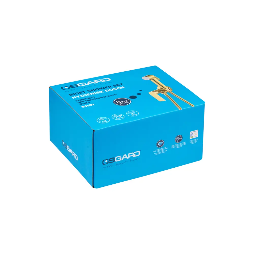 Гигиенический душ Osgard Endi набор со смесителем в цвете золото STLM-2138168 - Вид №7