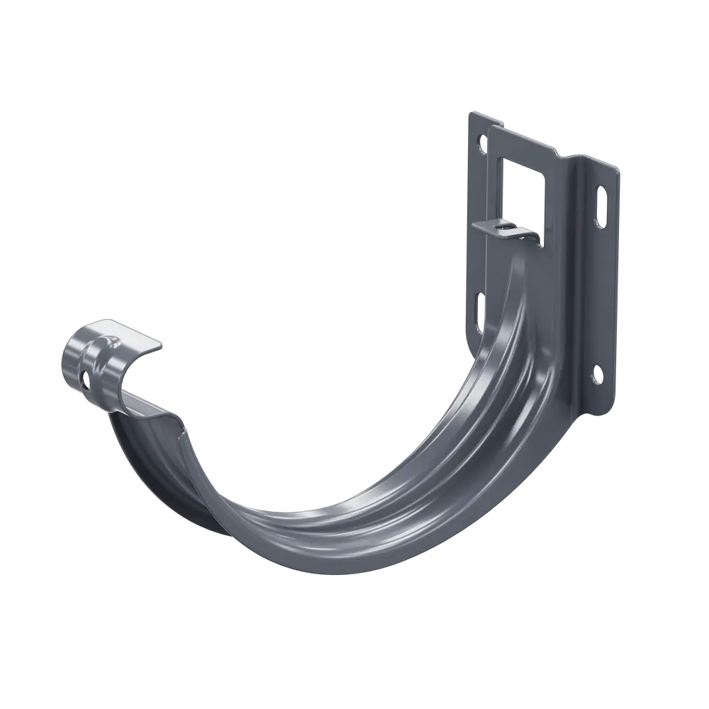 Держатель желоба карнизный ø125 цвет темно-серый ВЕГА STLM-2160289