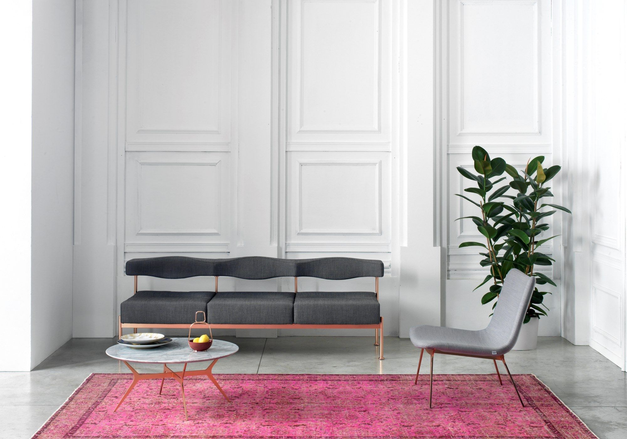 Тканевое кресло с 4 металлическими ножками SITIA SOTAI ARCH-00063641 - Вид №5