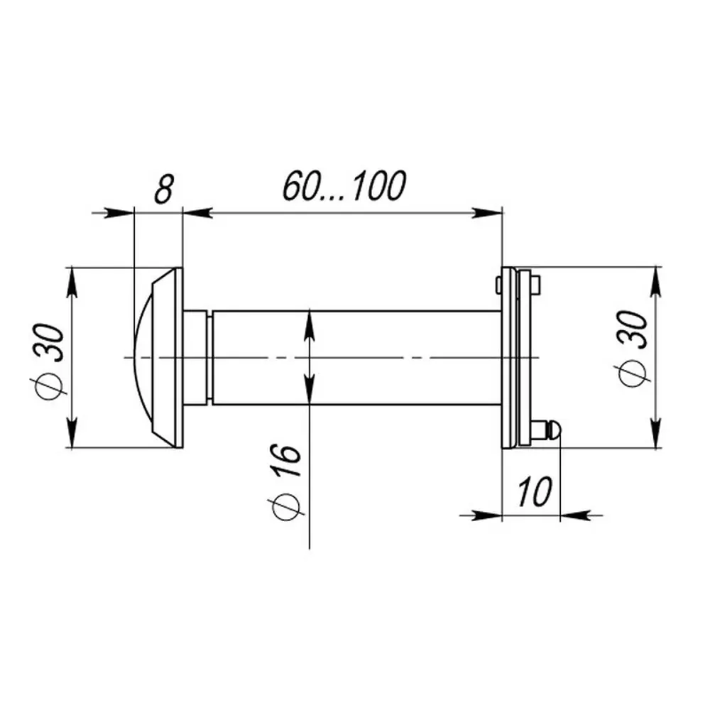 Дверной глазок Armadillo с обзором 200° для безопасности дома 18123113 STLM-0009496 - Вид №4