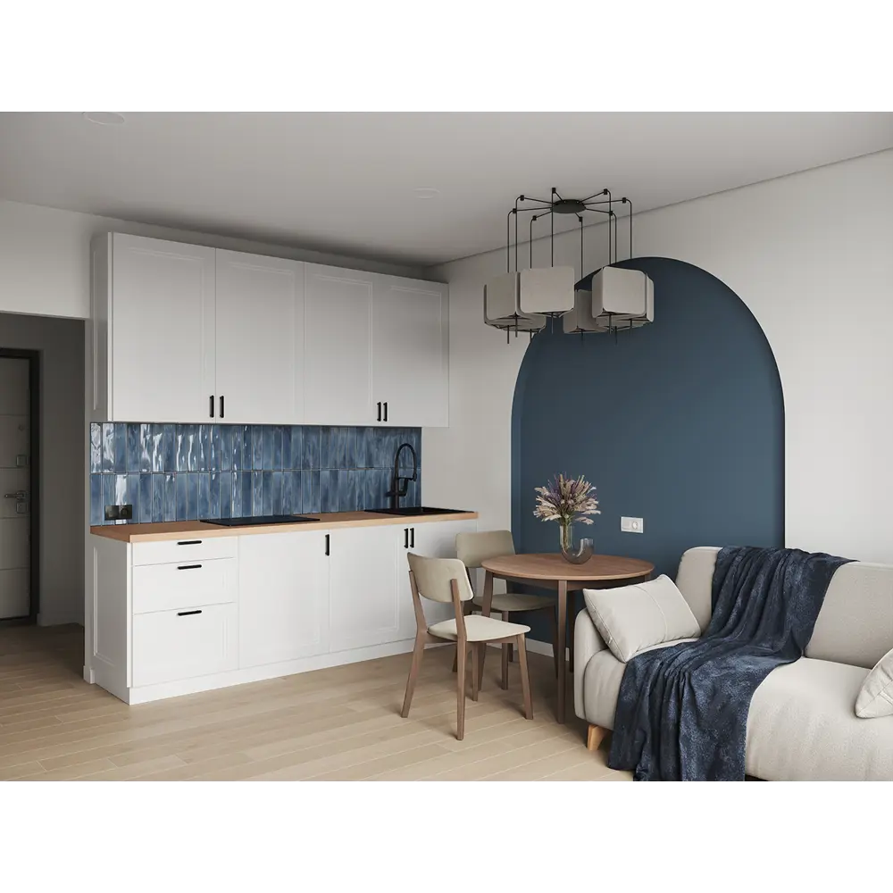 Фасад KONSENSA Котлас: белый МДФ для элегантной кухни 89387737 STLM-1575000 - Вид №6