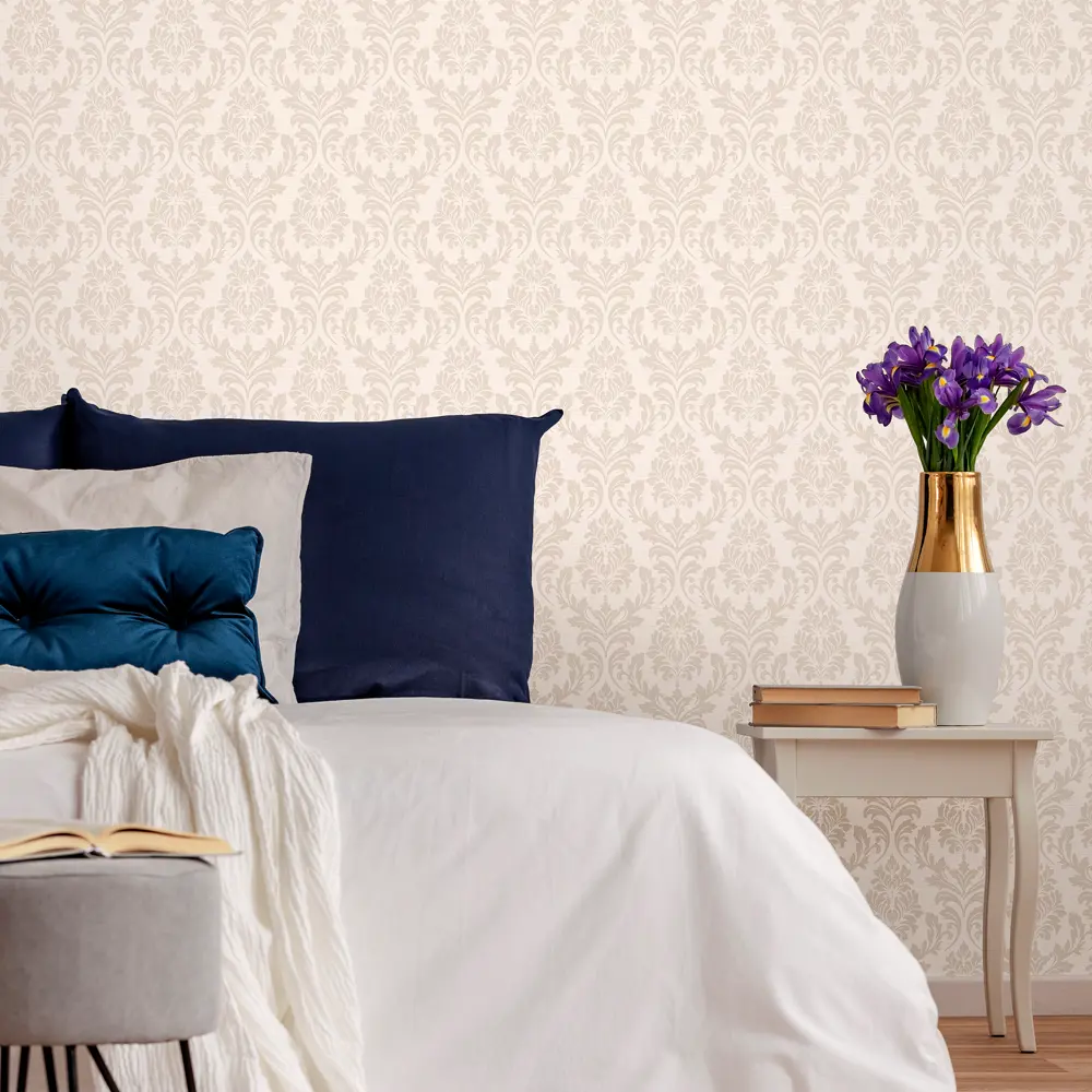 Обои флизелиновые ELYSIUM Терра бежевые с вензельным рисунком 1.06 м 89440789 STLM-1580387 - Вид №2