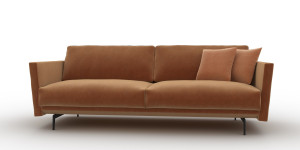3-местный диван из нубука