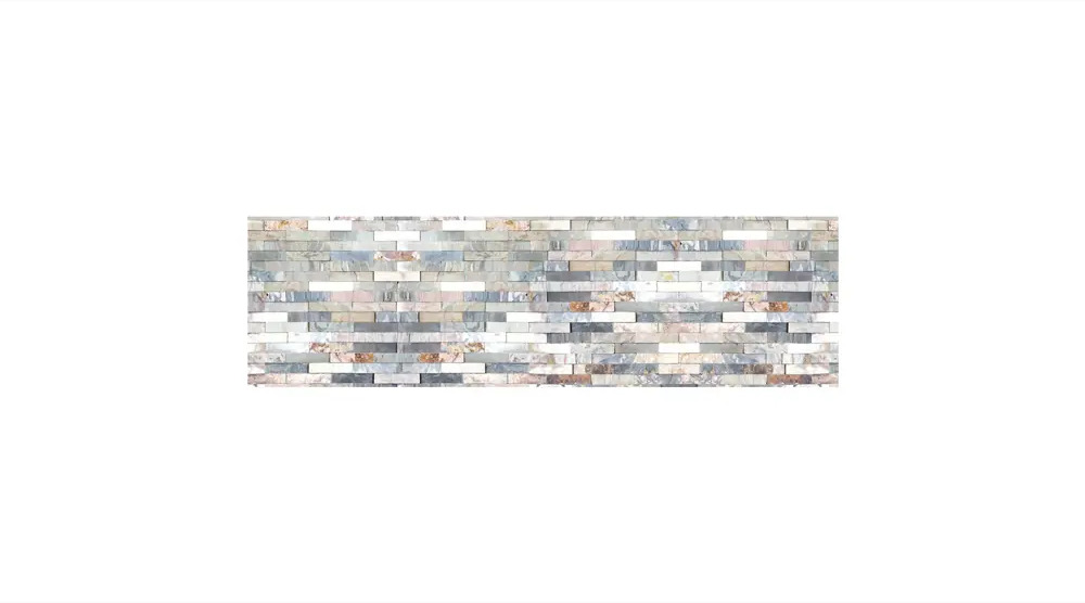 91097419 Стеновая панель Студия Фартуков Гранитные кирпичи 200x60x0.2 см поликарбонат цвет разноцветный STLM-0482925