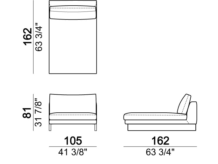 Секционный диван из ткани Arketipo EGO ARCH-00102437 - Вид №13