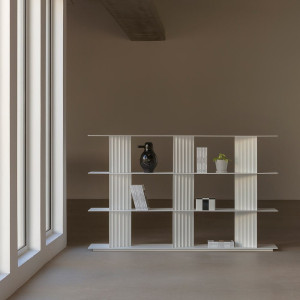 Стальная двухсторонняя Книжная полка