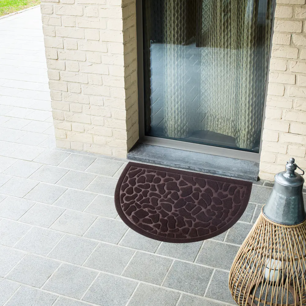 Коврик Inspire HR Lenzo 40x60 см резина цвет темно-коричневый STLM-2064781 - Вид №4