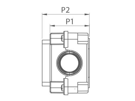 Утопленный газовый запорный кран с внешним рычагом TECO ARCH-00097173 - Вид №3