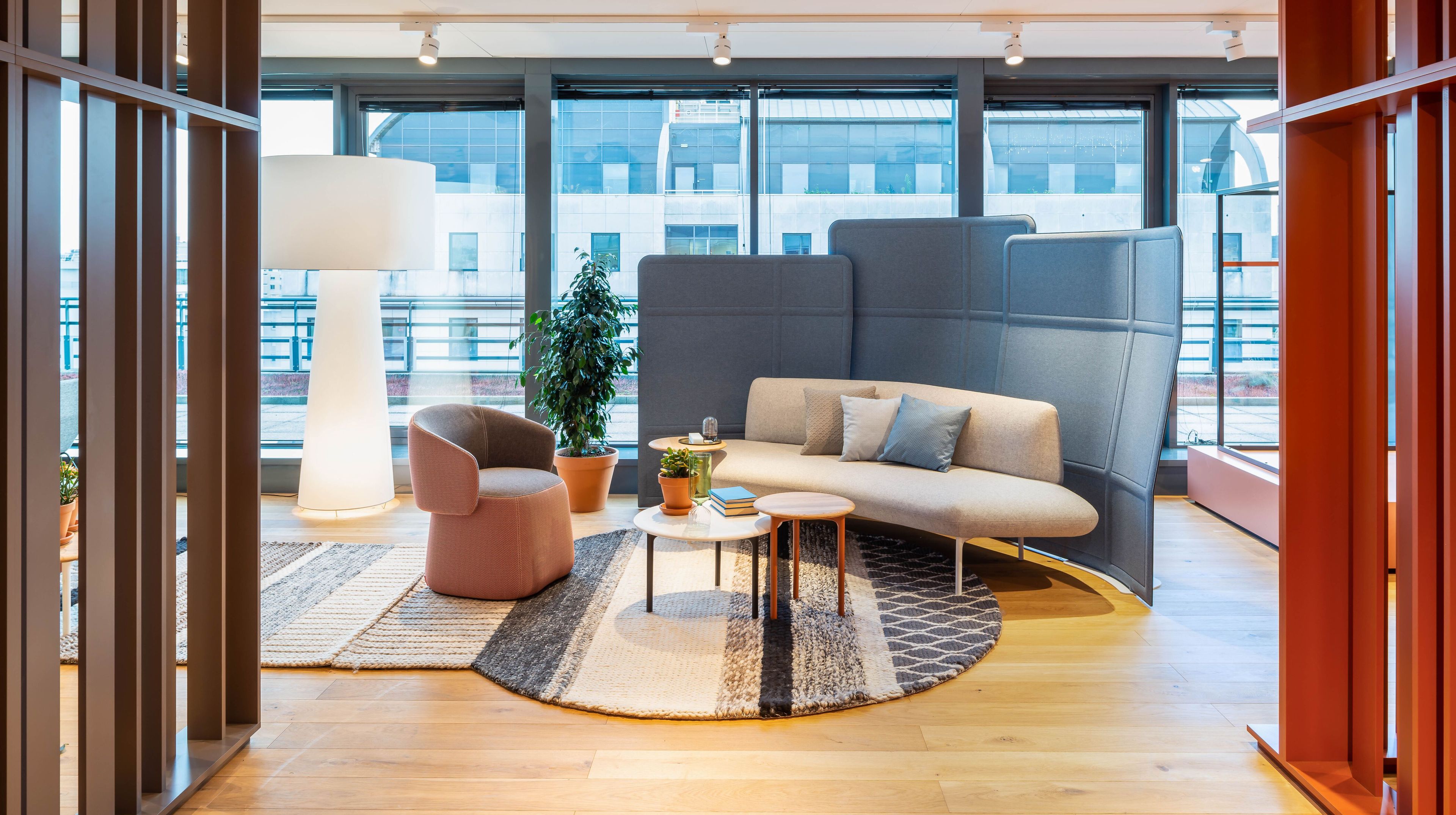 3-местный тканевый диван Haworth Openest ARCH-00093418