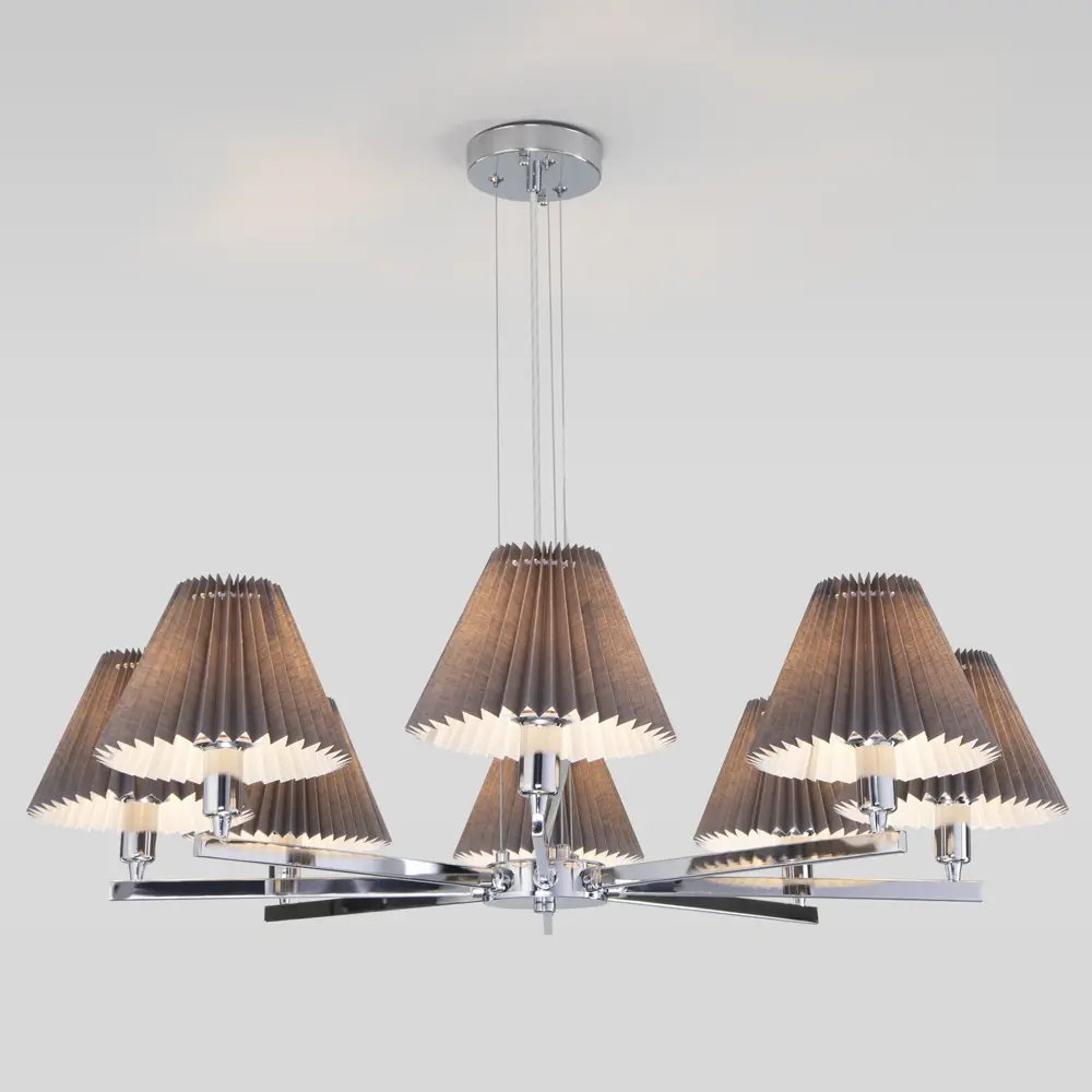 Люстра подвесная Peony 60136 8 ламп 14 м² цвет графит 89440739 STLM-2081037 Eurosvet  - Вид №2