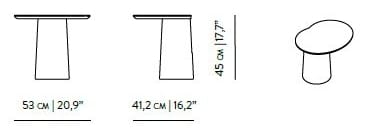 Деревянный овальный журнальный столик Wewood Anchor ARCH-00065466 - Вид №14