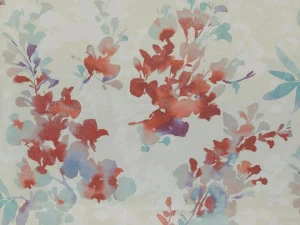 FR-One Ткань из принтованного полиэстера с цветочными мотивами Gossian