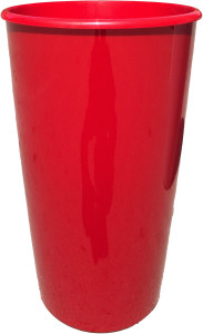 1200-15 Горшок д. цветов Le cone d=35 41Л(18л) Красный лак Цветочная коллекция