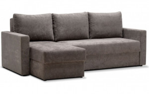 94555CK Угловой диван-еврокнижка Мекс 150, комплектация 3, серый Ладья