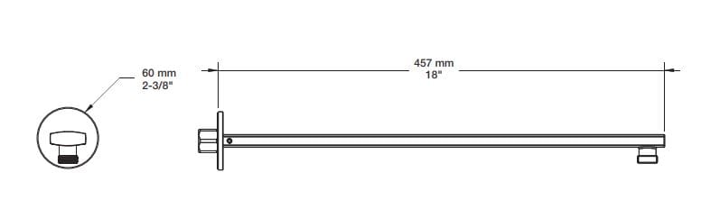 Термостатический встраиваемый душевой набор с насадкой для душа BARIL PRO-4230-56 ARCH-00031370 - Вид №5