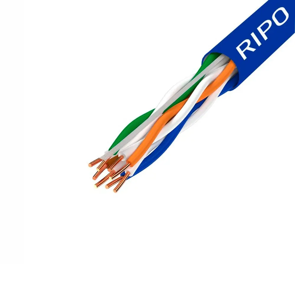 Кабель Ripo Premium UTP 4 CAT6 23AWG Cu 50 м цвет синий