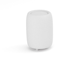 Высокий круглый садовый журнальный столик из ткани