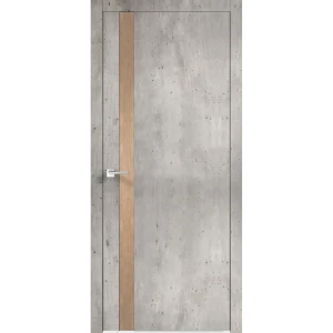 Дверь межкомнатная глухая Дайона 4 80x200 см ПВХ цвет бетон краколет/дуб европейский с замком и петлями 84835900 STLM-2146815