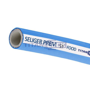 Пищевой рукав «SELIGER-PREM», нап/всас, вн. диам. 25 мм, -40C, 10bar, EPDM, TL025SL-PR TITAN LOCK