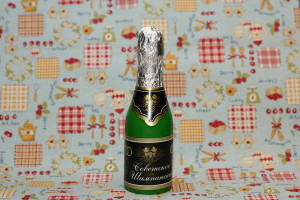 1752 Форма "Бутылка шампанского S" силикон HobbyPage
