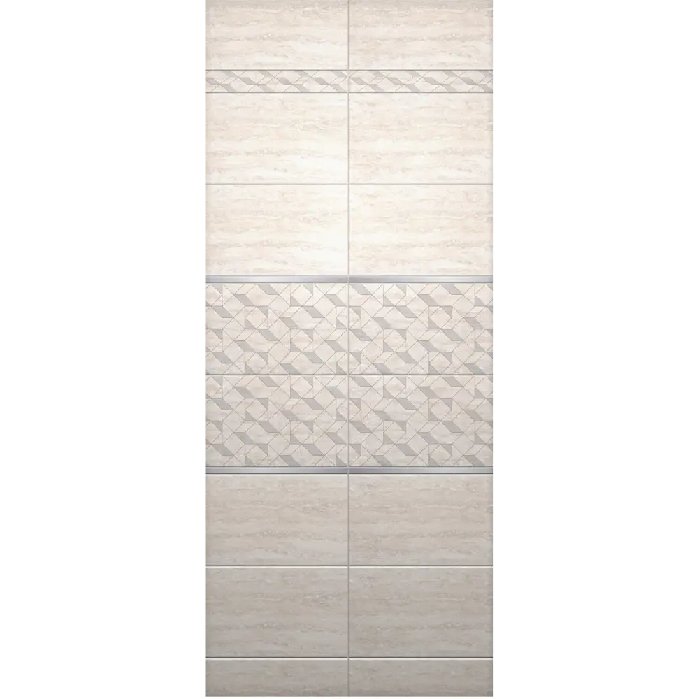 Декор настенный Azori Ascoli Diamond 31.5x63 см матовый камень цвет бежевый STLM-2113963 - Вид №6