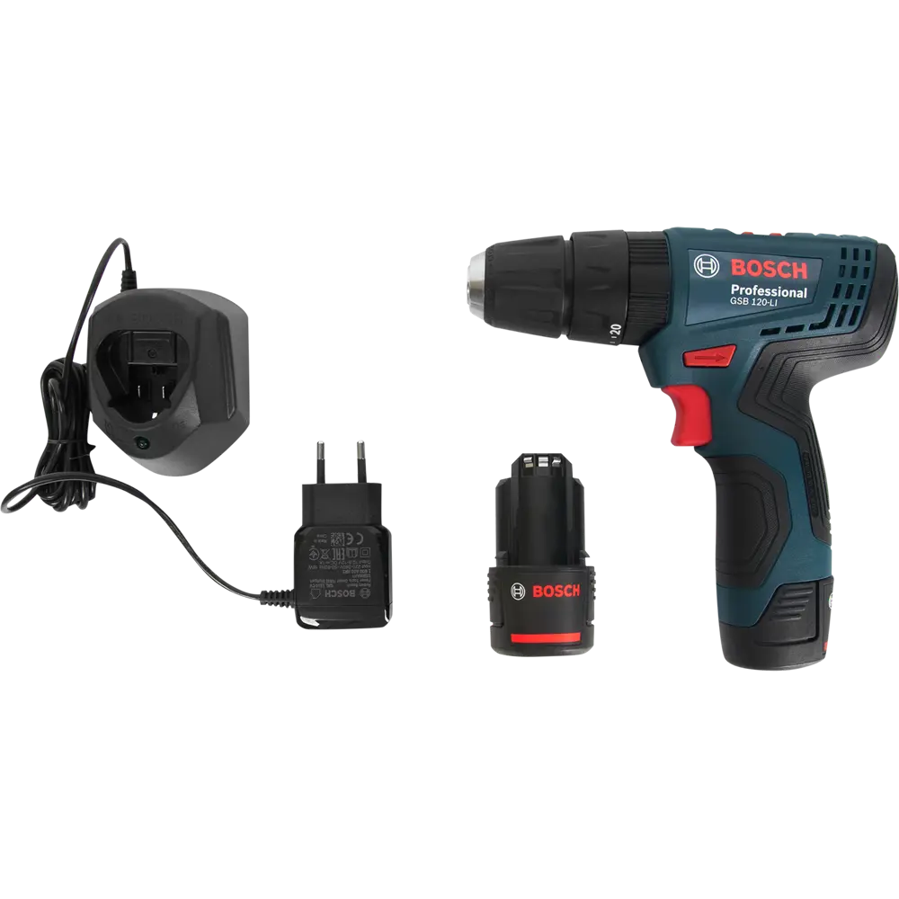 Дрель-шуруповерт аккумуляторная ударная Bosch Professional GSB 120 06019G8100, 12 В Li-ion 2x2 Ач STLM-2087275 - Вид №5
