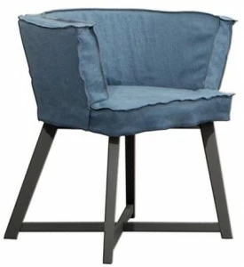Gervasoni Кресло со съемным чехлом из ткани Gray