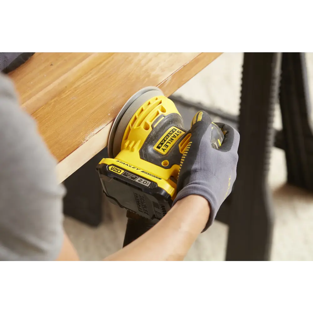 Эксцентриковая шлифмашина Stanley Fatmax SFMCW220B-XJ SF, 125 мм, 18 В, без АКБ и ЗУ STLM-2201220 - Вид №4