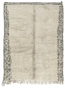 AFOLKI Прямоугольный шерстяной коврик с длинным ворсом Beni ourain Taa1154be