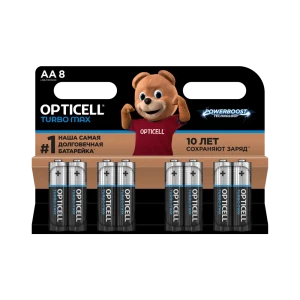 Батарейка алкалиновая Opticell Turbo Max LR06 AA 8 шт.