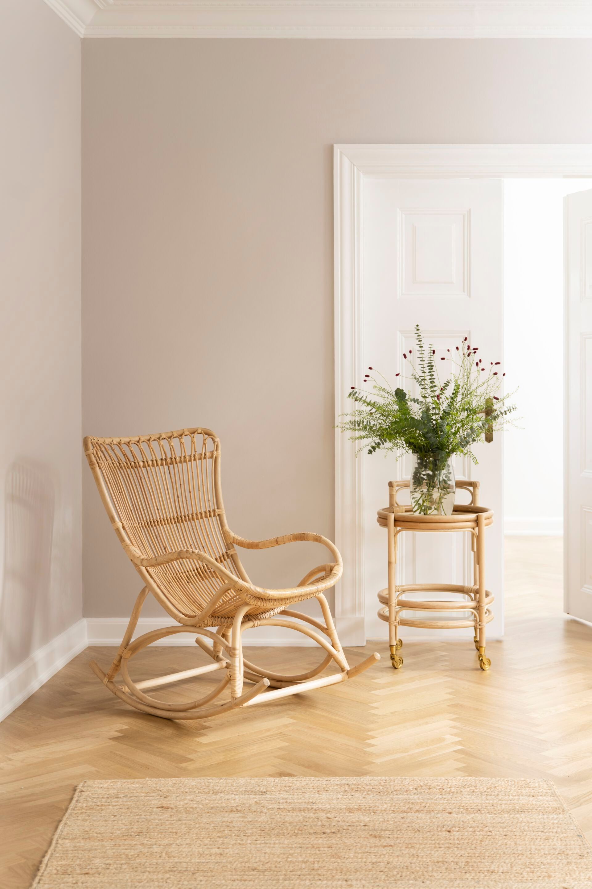 Кресло-качалка из ротанга с подлокотниками Sika Design Originals ARCH-00028085 - Вид №2