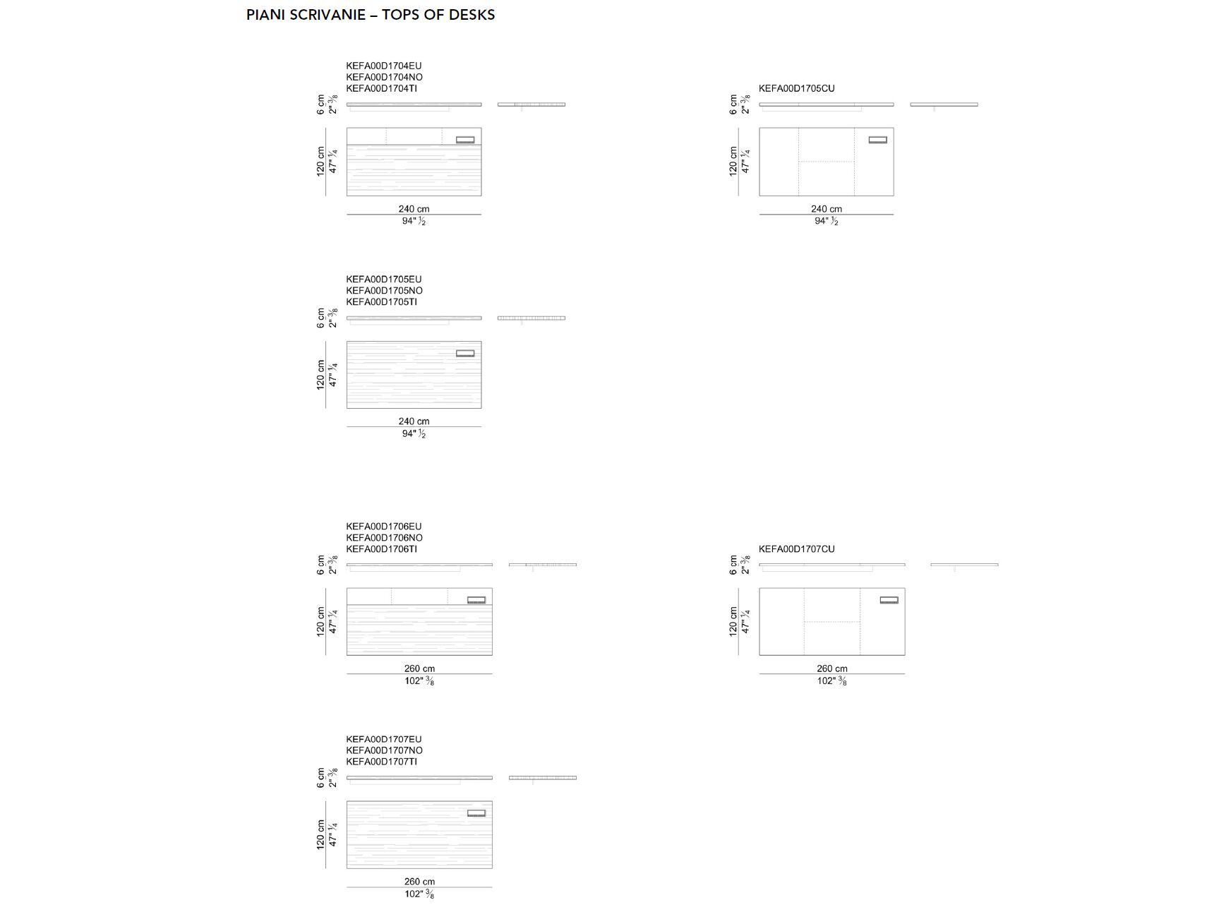 Прямоугольный рабочий стол с ящиками i 4 Mariani Kefa ARCH-00010323 - Вид №2