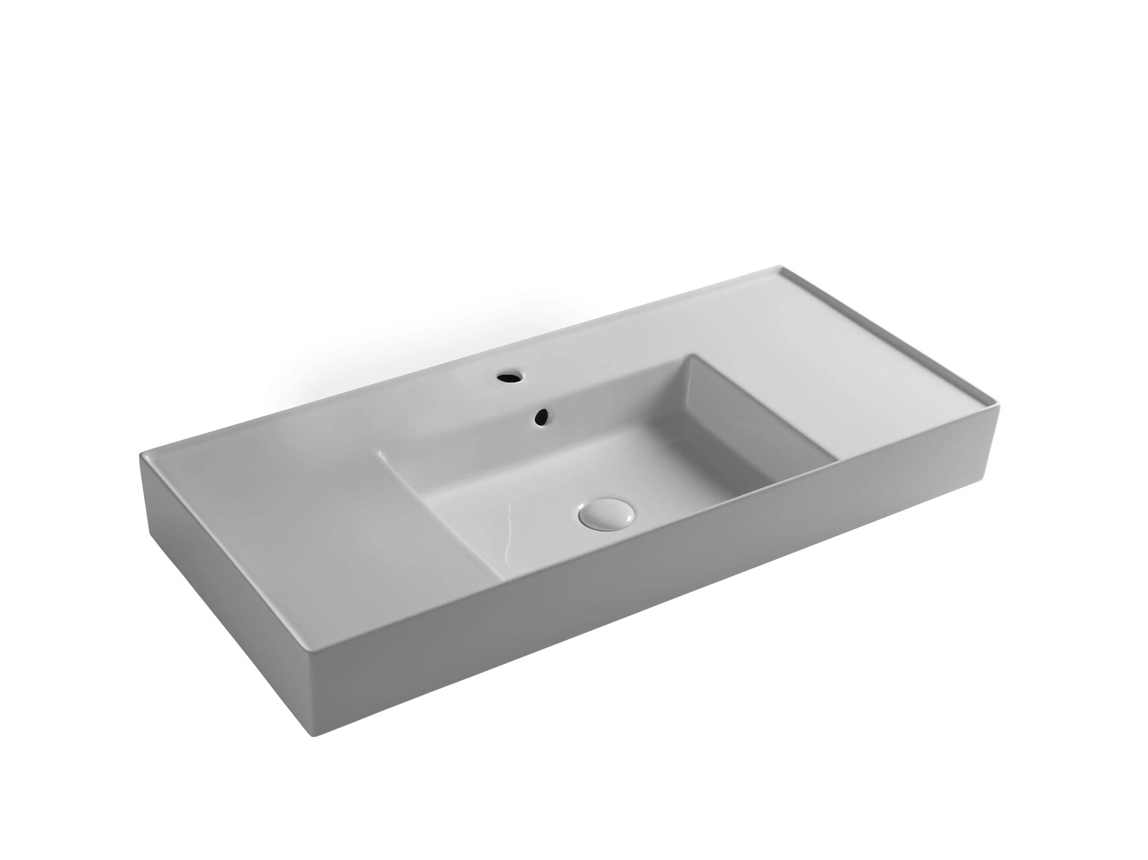 Керамическая одиночная прямоугольная раковина Olympia Ceramica DROP ARCH-00136620 - Вид №22