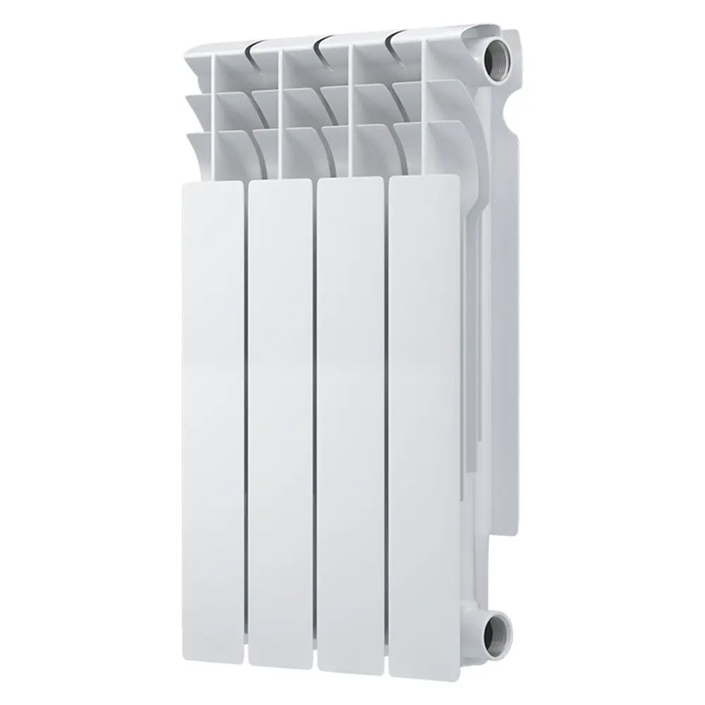 Радиатор секционный Oasis Bimetal 500/80 4 секции боковое подключение биметалл белый STLM-2126119 - Вид №1