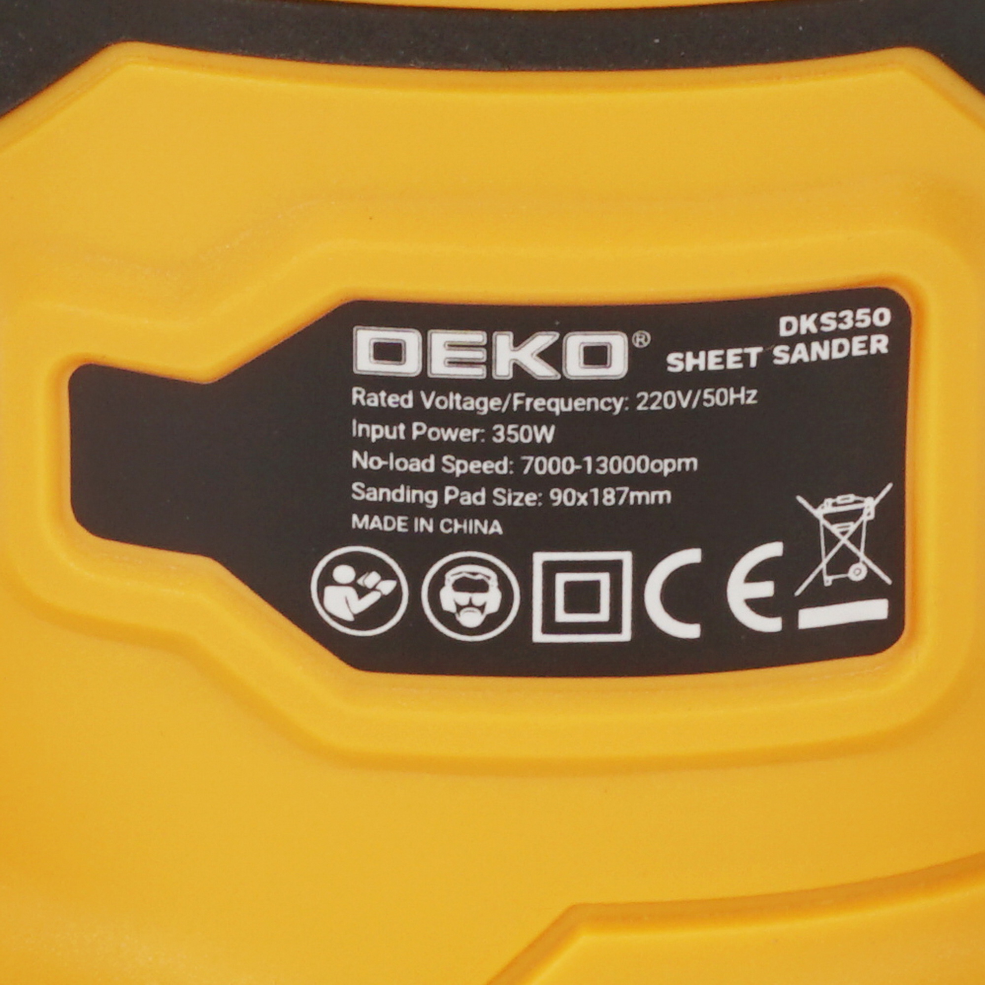 Виброшлифовальная машина DEKO DKS350 9987759 STDN-0060713 - Вид №4