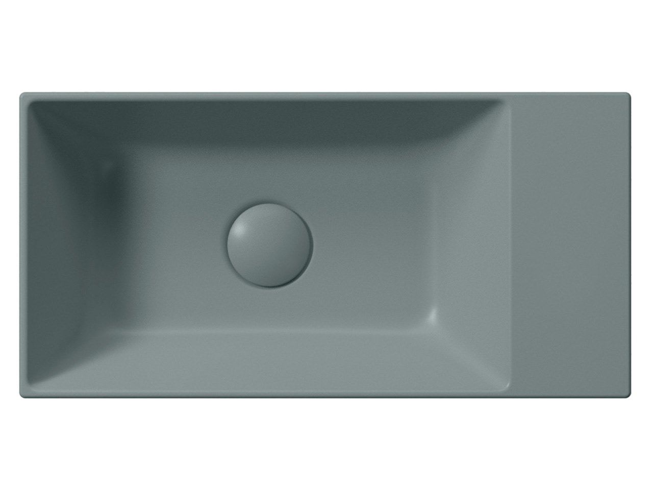 Керамическая прямоугольная раковина с держателем для полотенец GSI ceramica Color Elements ARCH-00122813 - Вид №1