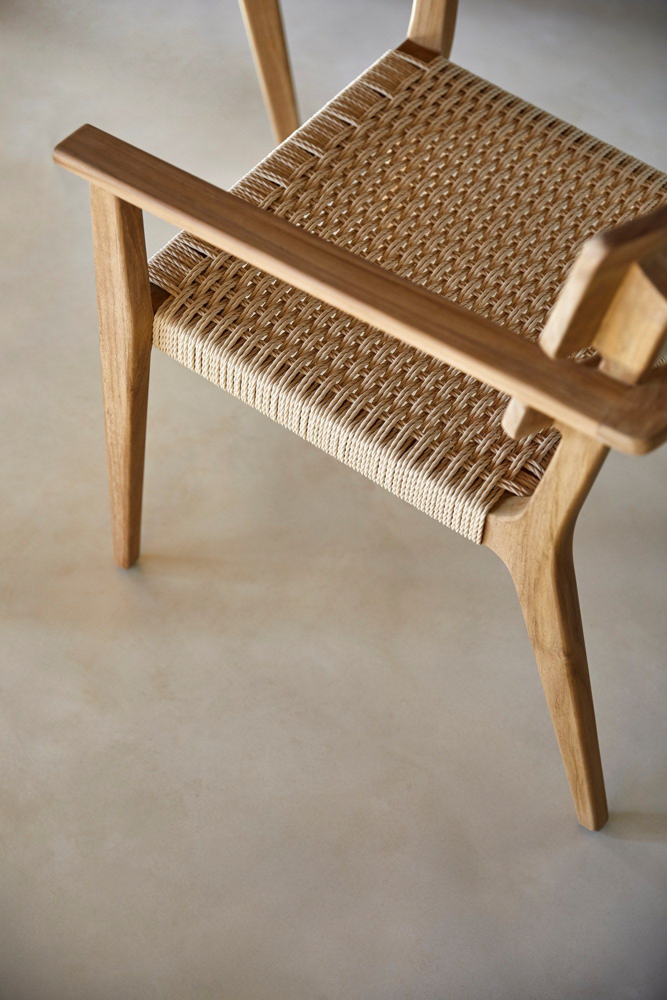 Стул для сада из тикового дерева с подлокотниками POINT Paralel ARCH-00036608 - Вид №4