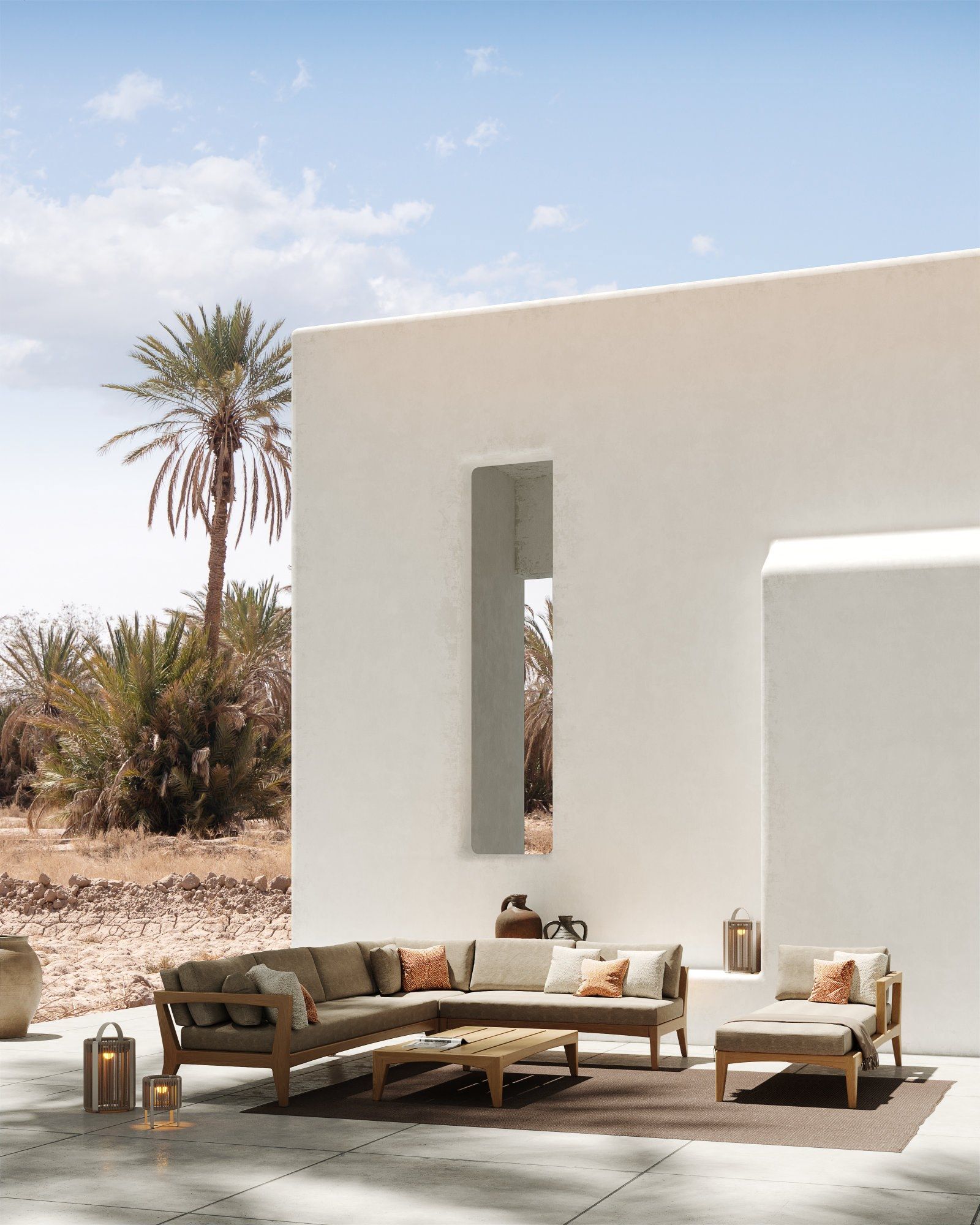 ТИК прямоугольный низкий садовый столик Royal Botania Zenhit lounge ARCH-00096954 - Вид №6