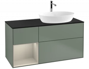 Villeroy&Boch Тумба под раковину Прямоугольная версия F802HHGM Finion Olive Matt Lacquer