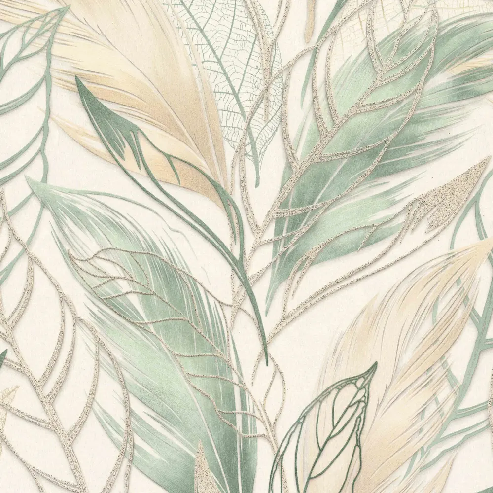 Обои флизелиновые Артекс Хлоя зеленые 1.06 м 10708-03 STLM-2178949 - Вид №1