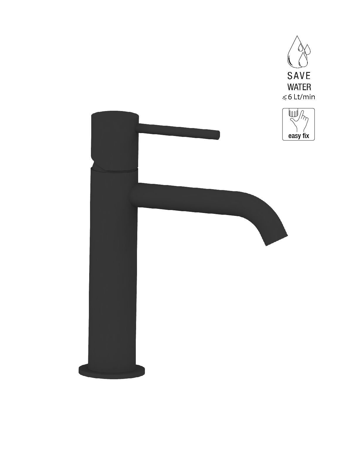 Однорычажный смеситель для раковины с раковиной Rubinetterie Frattini Pepe XL ARCH-00057231 - Вид №9