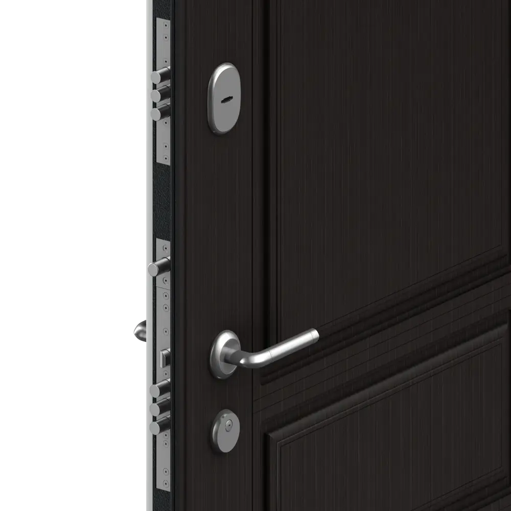 Дверь входная металлическая Премиум New 98x205 см левая венге с зеркалом DOORHAN STLM-2187440 - Вид №5