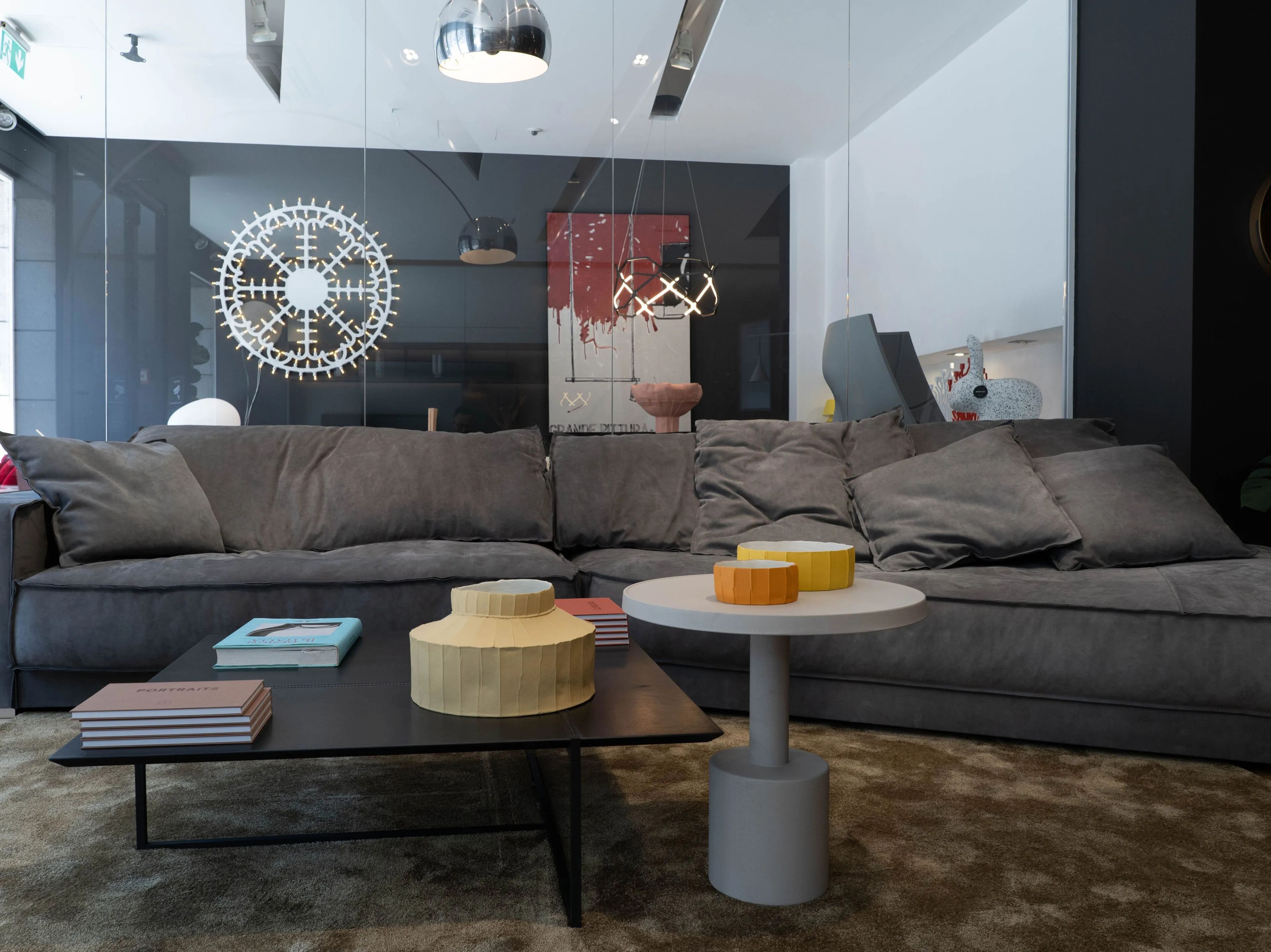 Кожаный модульный диван In Stock Baxter ARCH-00128646