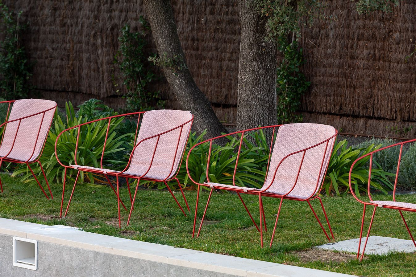 Стальной стул с порошковым покрытием с подлокотниками iSimar оливковое дерево ARCH-00063895 - Вид №7