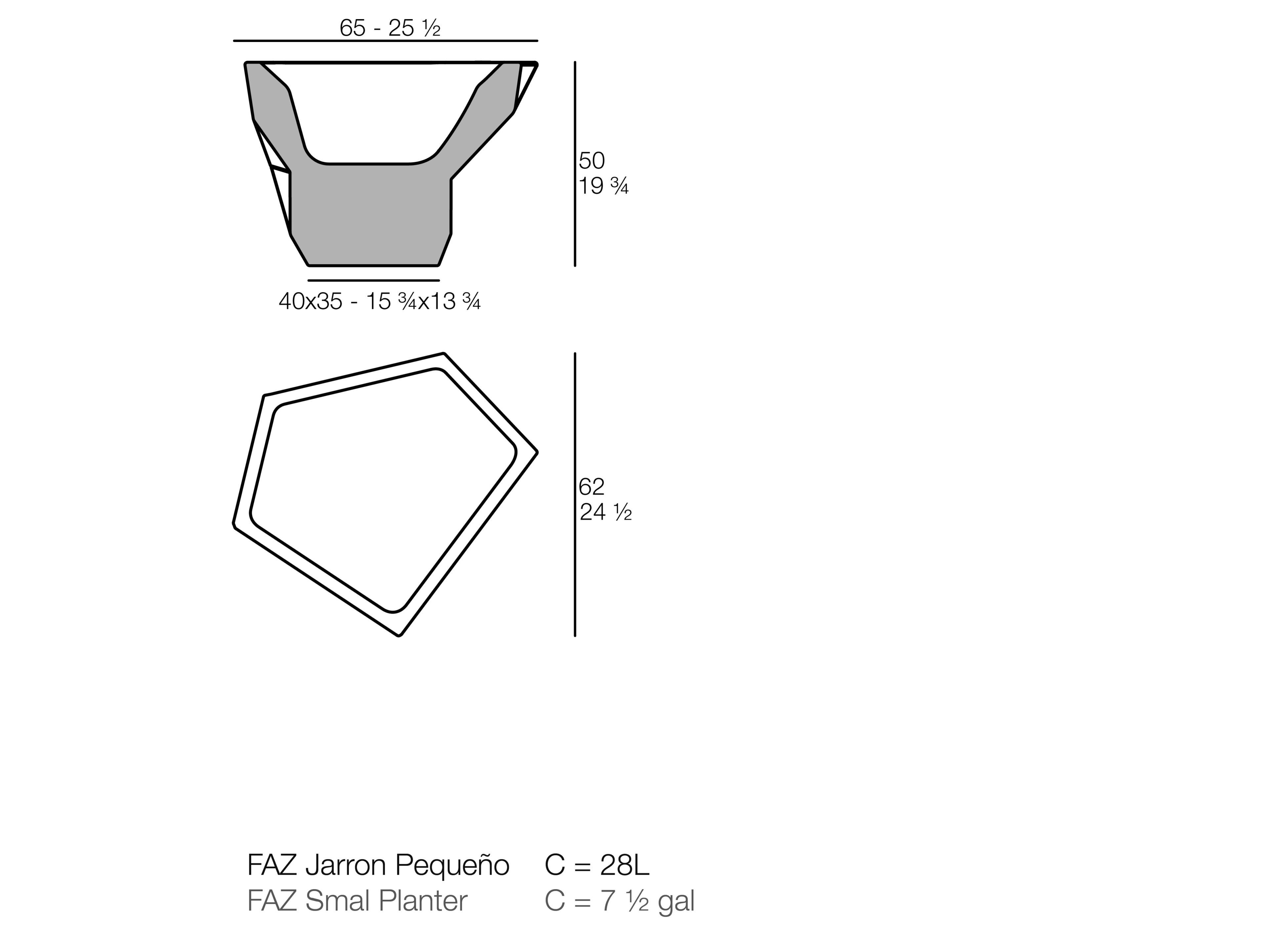 Сеялка из полиэтилена Vondom Faz ARCH-00062598 - Вид №5