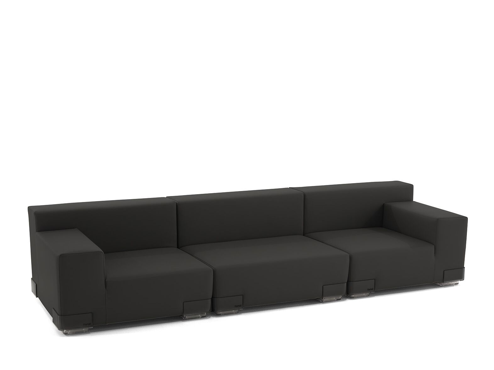 3-местный модульный съемный диван из искусственной кожи Kartell Plastics ARCH-00061055 - Вид №7